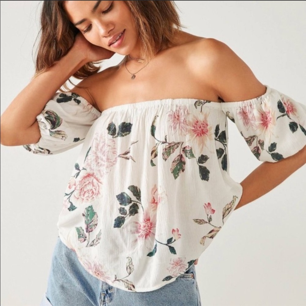 Kimchi Blue Floral OTS Top